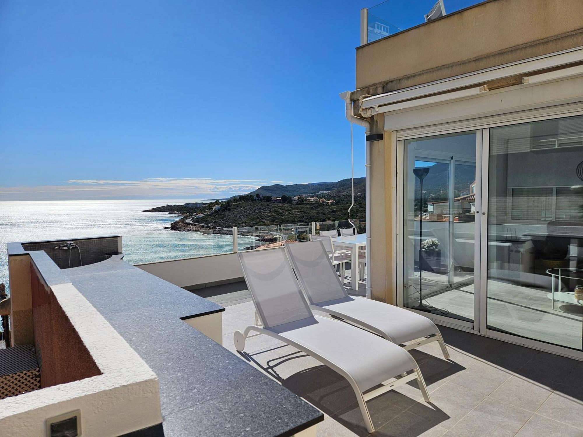 Fantastico Duplex Con Vistas Impresionantes Al Mar Apartment Peniscola Ngoại thất bức ảnh